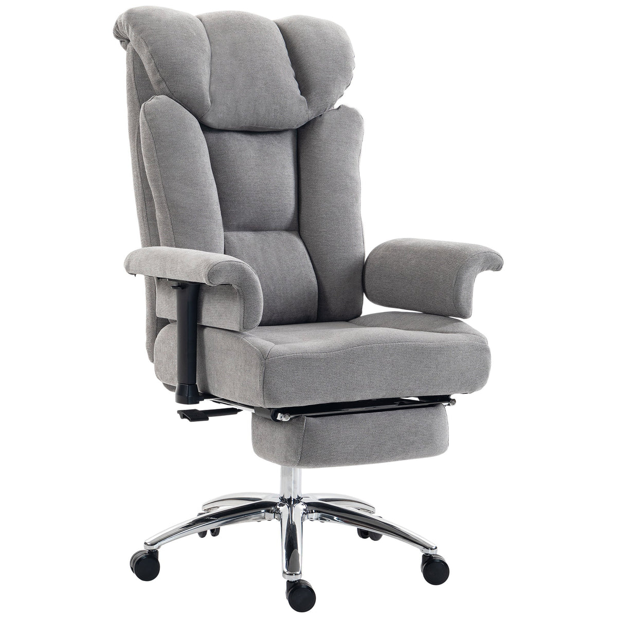 High-back executive office chair in grey