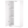 Tall white filing cabinet with three tiers