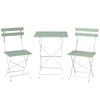 Folding bistro set with two chairs and a small table