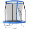 Garden trampoline with safety enclosure net