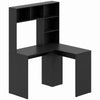 L-shaped corner computer desk with monitor stand