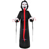 Inflatable Halloween skeleton decoration with LED lights