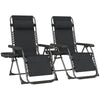 Pair of folding zero gravity sun loungers