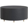 Waterproof round garden furniture cover