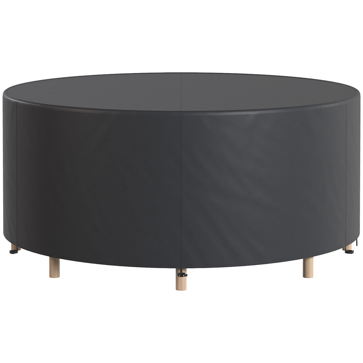 Waterproof round garden furniture cover