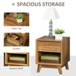 Walnut bedside table – image 5