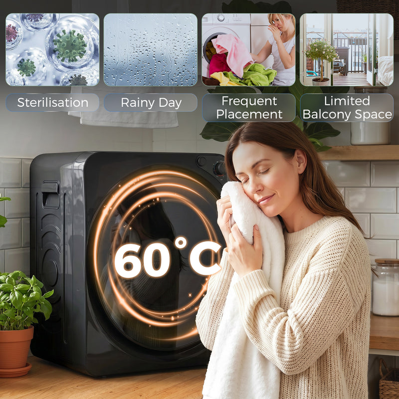 5kg black tumble dryer – image 6