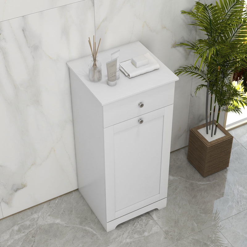 Tilt-out laundry hamper cabinet – image 8