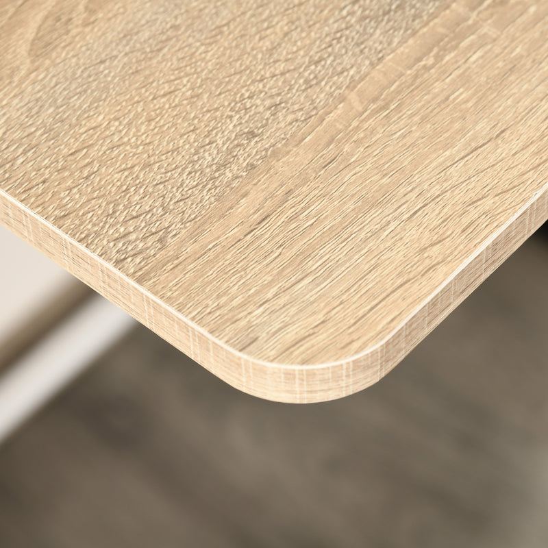 84 cm compact writing desk in white & oak – image 8