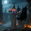 160cm Animated Witch with Sound & Movement – image 9 of 9