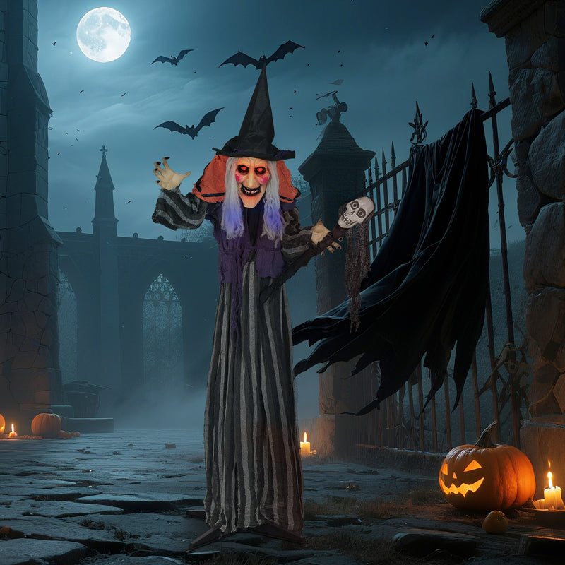 160cm Animated Witch with Sound & Movement – image 9 of 9