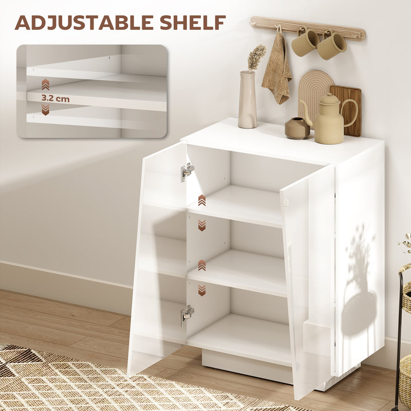 White gloss storage cabinet – image 5