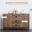 Mango wood-effect sideboard – image 4