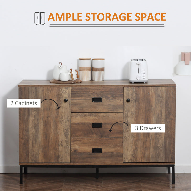 Mango wood-effect sideboard – image 4