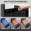 Handle-free steel filing cabinet – black – image 5
