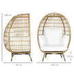 Standing rattan egg chair – image 3