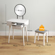 60 cm round mirror dressing table set – image 3