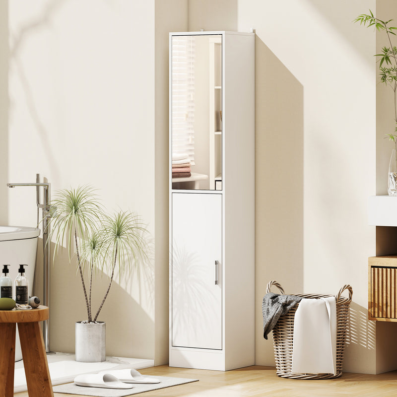 Tall cabinet with mirror door – image 2