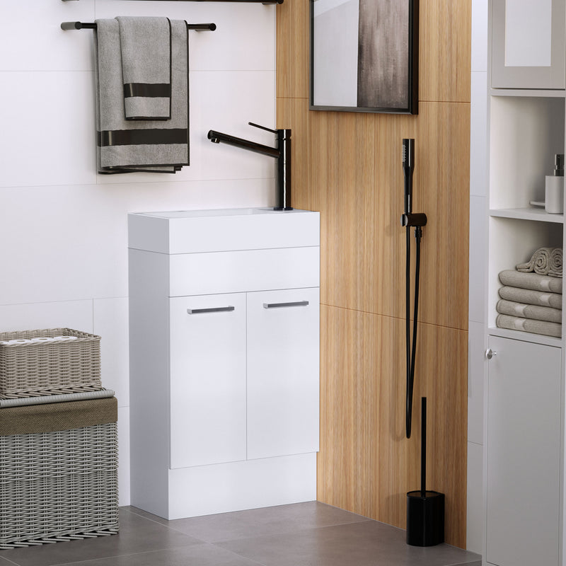 Vanity unit with ceramic basin – image 2