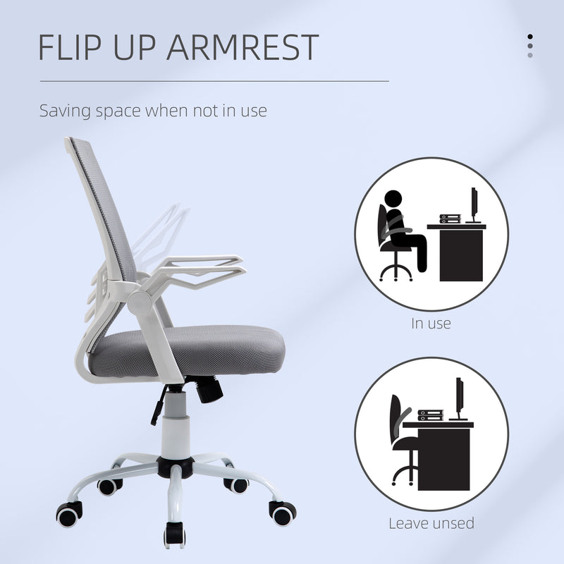 Mesh office chair with flip-up armrests – image 7