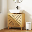 Bamboo under sink bathroom cabinet – image 2