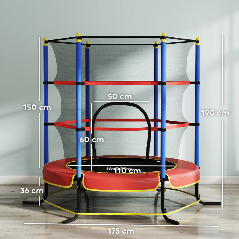 Kids trampoline with enclosure – image 3