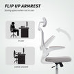 HOMCOM Mesh Back Office Chair, with Lumbar Support - Grey – view 7