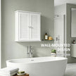 White louvered wall cabinet – image 6