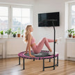 Pink mini fitness trampoline – image 9