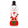 8ft Santa and Snowman Hot Air Balloon Christmas Inflatable on a white background