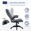 Linen-feel reclining office chair – image 6