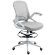 Vinsetto Drafting Chair with Flip-up Armrest, Mesh Office Stool with Foot Ring, 360 Degree Swivel Height Adjustable