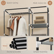 103 cm light grey fabric wardrobe – image 6