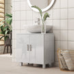 High gloss white under sink cabinet – image 2