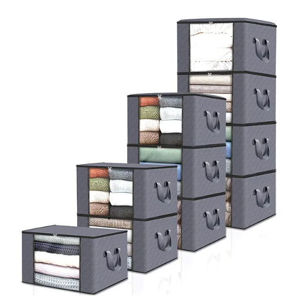 Large Capacity Clothing Storage Bags with Transparent Window