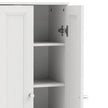 HOMCOM Narrow Bathroom Cabinet, Slim Storage Cabinet with 2 Doors & 4 Tiers, Freestanding Narrow Cupboard – view 10
