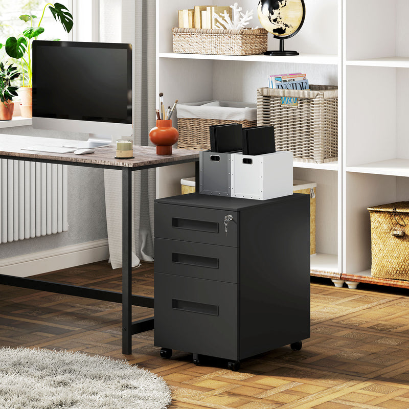 39 cm steel filing cabinet – black – image 10