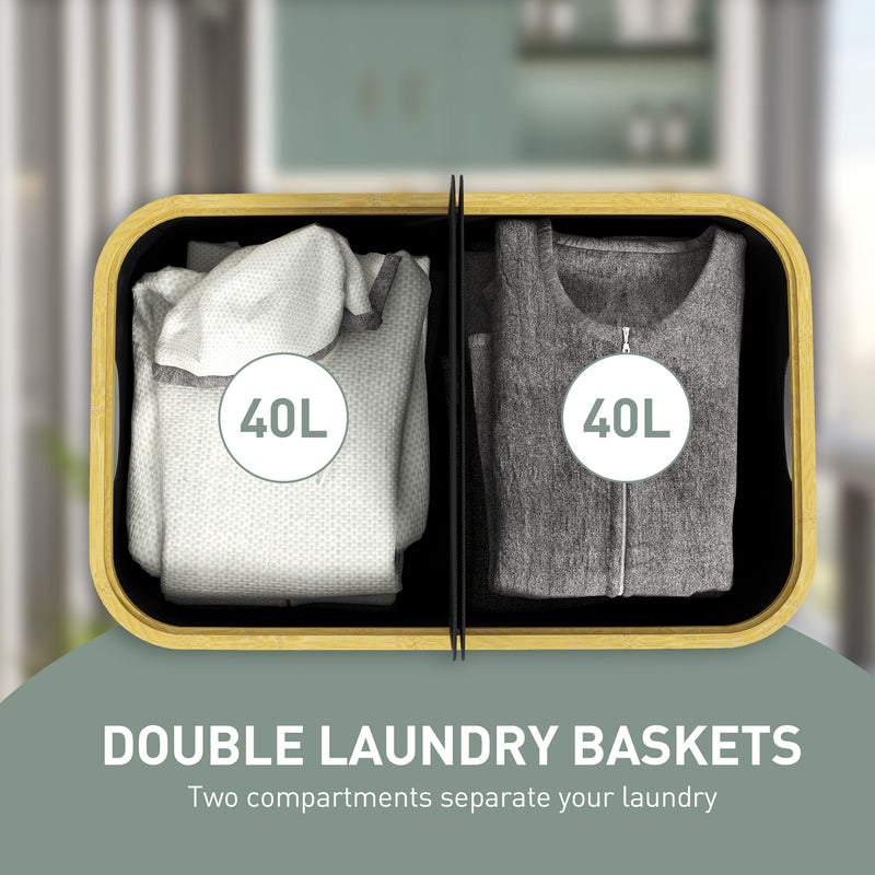80L double laundry basket – image 4