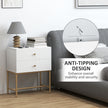 Raised ridged bedside table – image 7