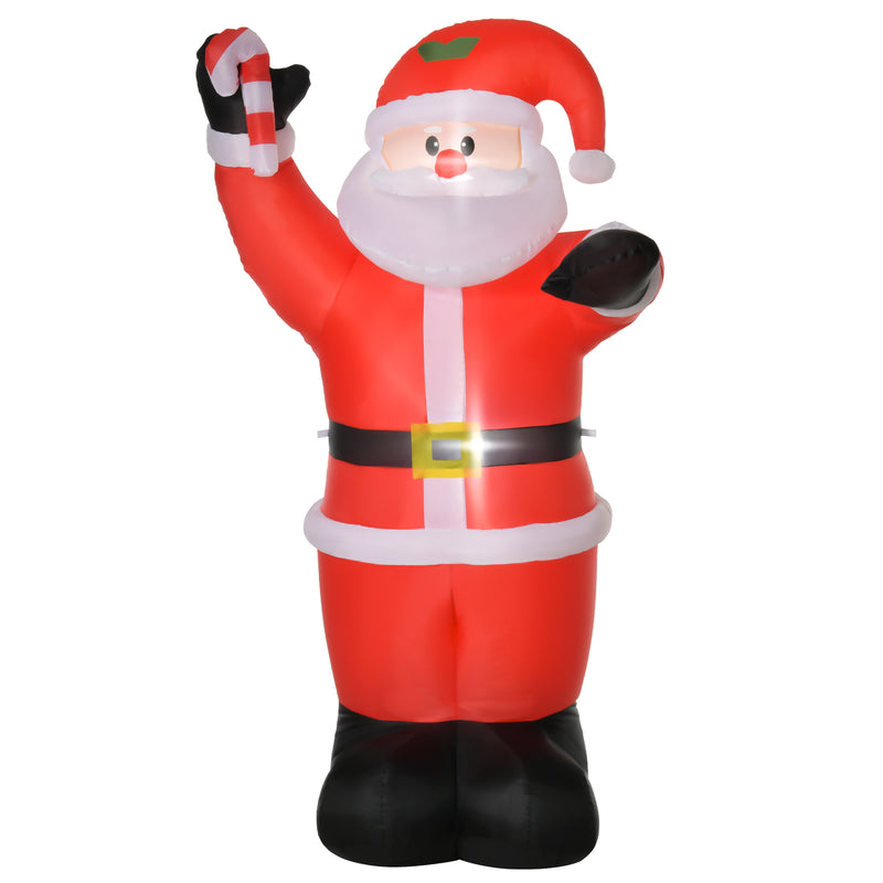 8ft Santa on a white background