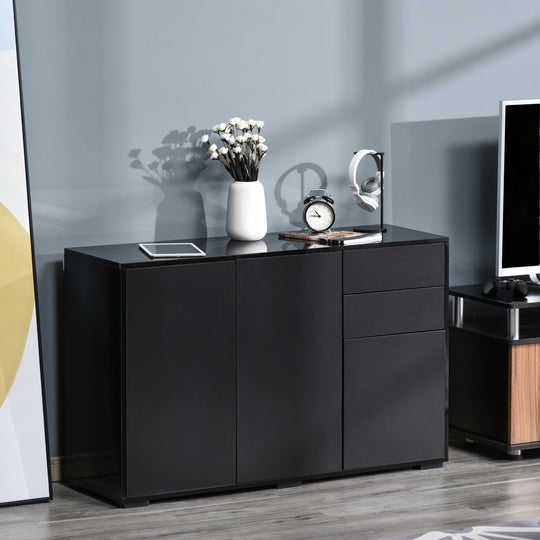 Black push-open sideboard – image 2