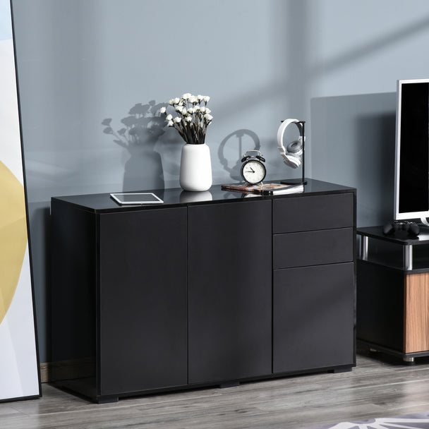 Black push-open sideboard – image 2