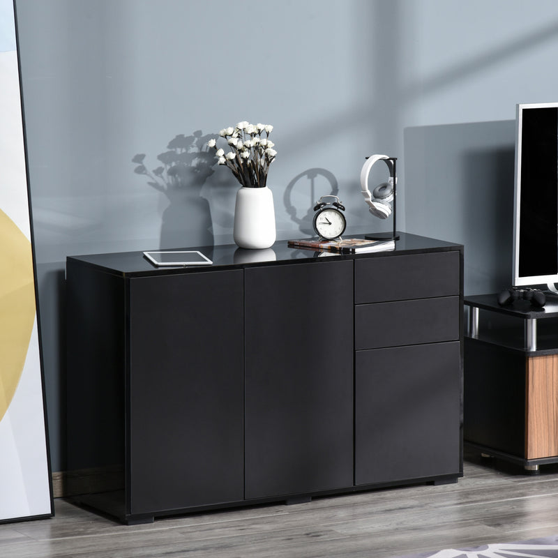 Black push-open sideboard – image 2