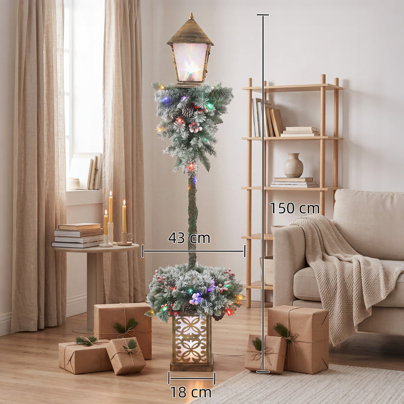 Dimensions of the Christmas lamp post