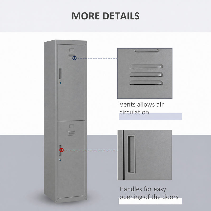 Grey steel locker cabinet – image 6