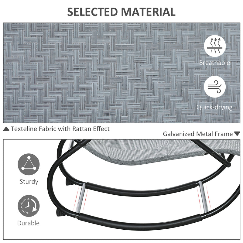 Grey rocking lounger – image 6