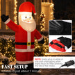 Built-in fan used to inflate the Christmas display