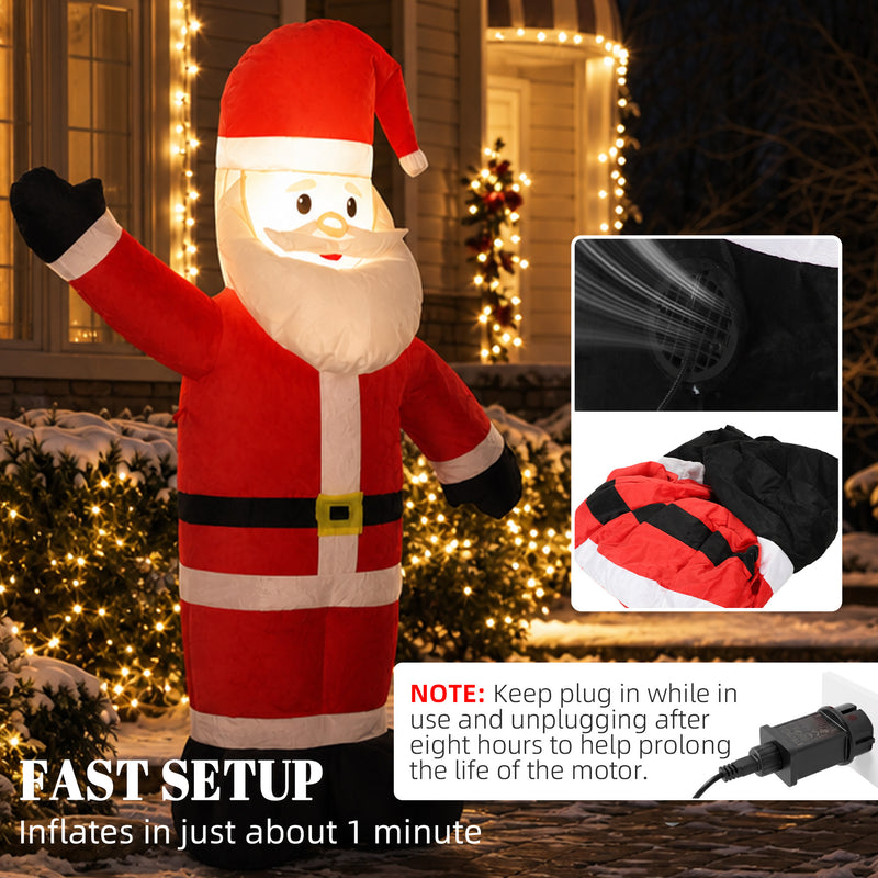Built-in fan used to inflate the Christmas display
