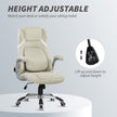 Vinsetto Linen-Look Office Chair, with Adjustable Height and Tension - Beige – view 4