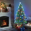 5ft fibre optic Christmas tree with star lights – image 2